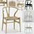 Wishbone Chair Set: Elegant & Functional 3D model small image 1