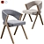 Contemporary Sussan Chair & Clark Table 3D model small image 2