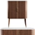 Modern Eden-Rock Bar Unit & Cabinet 3D model small image 2