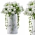 Elegant White Flower Bouquet 3D model small image 1