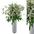 Delicate White Floral Bouquet 3D model small image 1