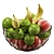 Fresh Harvest Fruit Set 3D model small image 4