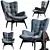 Vintage Elegance: KARE Angels Wings Armchair 3D model small image 2