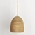 Natural Oak Pendant Light 3D model small image 1