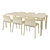 Modern Ondarreta Silu Dining Set 3D model small image 4