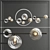 Modern Iona Linear Chandelier: Elegant Lighting Solution 3D model small image 1