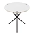NEB Round Table Laminate/Black 800x800 3D model small image 2