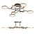 Elegant Ring and Disc LED Ceiling Lamp 3D model small image 1