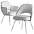 Modern Knoll Saarinen Tubular Armchair 3D model small image 2