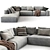 Jesse Daniel Sofa: Modern Elegance Blend 3D model small image 2