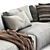 Jesse Daniel Sofa: Modern Elegance Blend 3D model small image 4