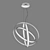 Modern Saturno Lightstar Pendant 3D model small image 4