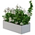 Elegant White Flower Bouquet 3D model small image 1