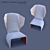 Stylish Gender Armchair - Vray and Corona 3D model small image 3