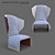 Stylish Gender Armchair - Vray and Corona 3D model small image 6