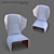 Stylish Gender Armchair - Vray and Corona 3D model small image 8