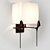 Caste Flint Sconce: Sculptural Illumination 3D model small image 1