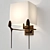 Caste Flint Sconce: Sculptural Illumination 3D model small image 3