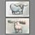 Elegant Wall Art Set 3D model small image 1