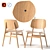 Contemporary Dining Chair Set 3D model small image 1