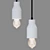 Sleek Cement Pendant: Tatius 3D model small image 1