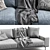 Modern Triple Sofa by B&T Design 3D model small image 4