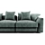 Luxury Ceasar Fendi Sofa 3D model small image 2