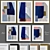 Modern Abstract Framed Print Set 3D model small image 1