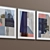 Modern Abstract Framed Print Set 3D model small image 4