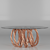 Modern Interwoven Leg Table 3D model small image 2