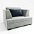Luxury Giselle Armchair: Elegant Comfort 3D model small image 1