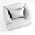 Luxury Giselle Armchair: Elegant Comfort 3D model small image 4