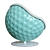 Eagle Golf Ball Chair 3D model small image 3