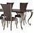Elegant Rafaello Chair & George Table 3D model small image 2