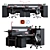 Steelcase Ology Bench - Efficient Office Workstation 3D model small image 1
