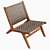Nairobi Braided Garden Armchair: Elegant Outdoor Seating 3D model small image 3