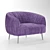 Elegant Minotti Chair: Vray 3D Modeling 3D model small image 6
