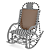 Elegant Geometry Armchair 3D model small image 3