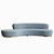 Elegant Serpentine Sofa by Vladimir Kagan 3D model small image 3