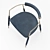 Shake Frame: Elegant Semi-Reclining Chair 3D model small image 2