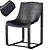 Sleek Carbon Fiber Bugatti Chair 3D model small image 1