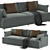 Cozy Cloud Track Arm Sofa 3D model small image 1