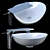 Axor Massaud Faucet + Wash Bowl Set 3D model small image 1