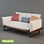 Outdoor Meranti Sofa by PRADEX 3D model small image 1