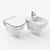 Delafon Struktura Toilet & Bidet 3D model small image 2