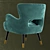 Elegant Swan Armchair: PBR-Optimized 3D model small image 3