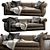 Alfred Baxter Sofa: Stylish and Spacious 3D model small image 1