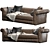 Alfred Baxter Sofa: Stylish and Spacious 3D model small image 2