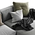 Elise Stretch Leather Sofa - Modern Comfort in Your Living Room 3D model small image 2