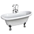 Luxury Vieany Bathtub AK-259 3D model small image 1